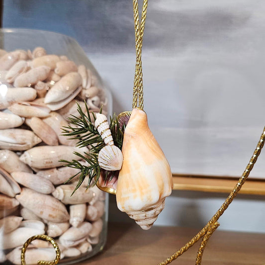 Conch Shell Ornament- Gold