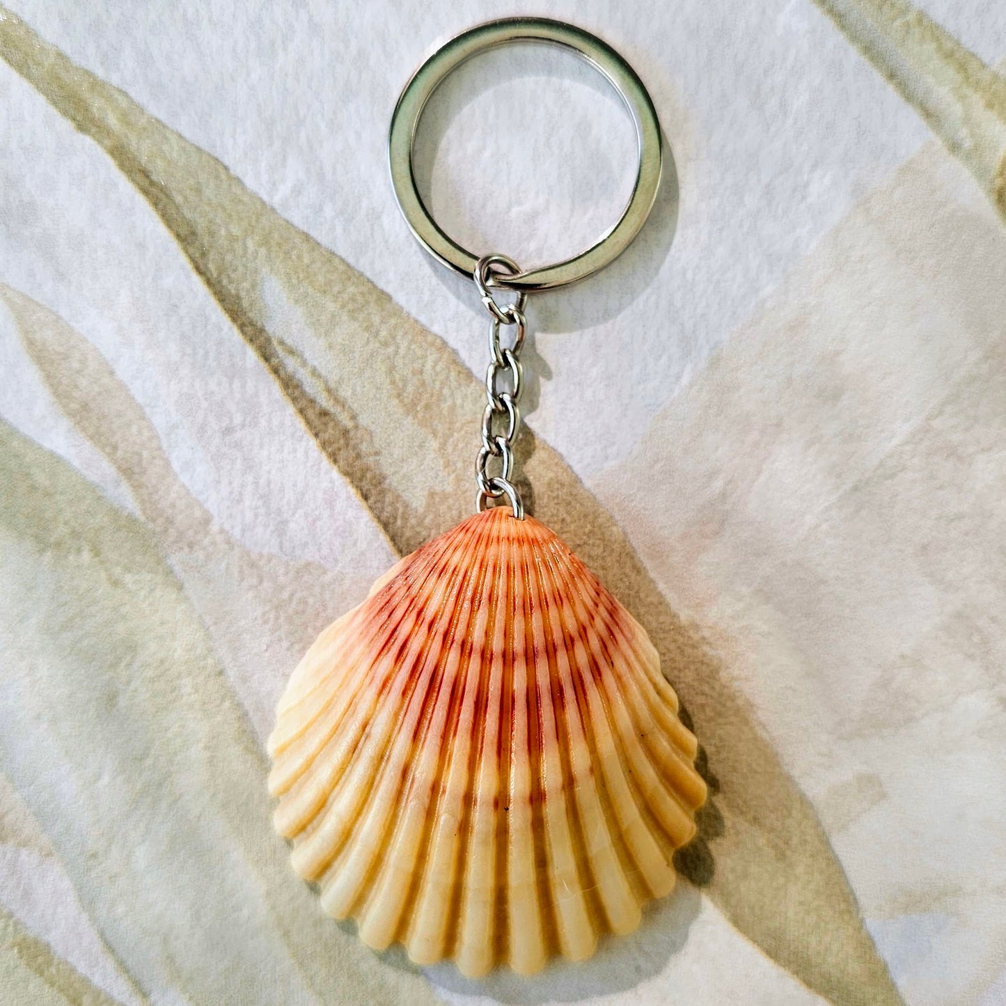 Sunrise Scallop Keychain